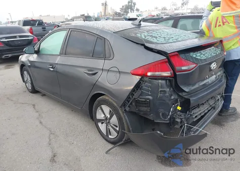 2017 Hyundai Ioniq Hybrid Blue from USA, damaged, VIN KMHC65LC8HU056864